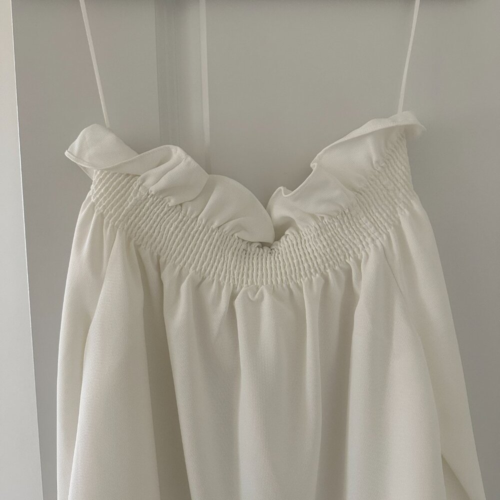 NWT Tuckernuck Marguerite White Off the Shoulder Blouse - Picture 7 of 14